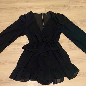Medium Sized Black Romper Dress